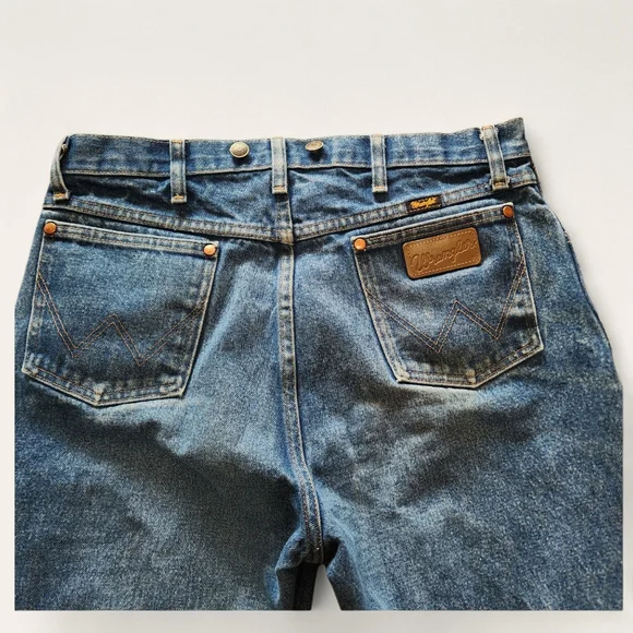 Wrangler 13MWZ‎ Cowboy Cut Jeans Medium Wash Denim Western Fit 36x38 - Picture 5 of 6